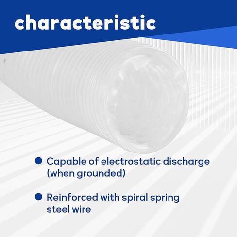 خرطوم جمع الغبار PVC مقاس 4 × 10 بوصات مع 304 مشابك خرطوم من الفولاذ المقاوم للصدأ، لمنشار الطاولة، المنشار الشريطي، المسوي، الأعمال الخشبية ونظام جمع الغبار في متجر الخشب in Kuwait