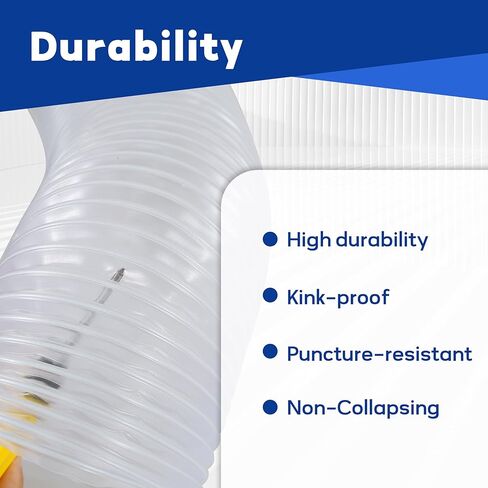 خرطوم جمع الغبار PVC مقاس 4 × 10 بوصات مع 304 مشابك خرطوم من الفولاذ المقاوم للصدأ، لمنشار الطاولة، المنشار الشريطي، المسوي، الأعمال الخشبية ونظام جمع الغبار في متجر الخشب in Kuwait