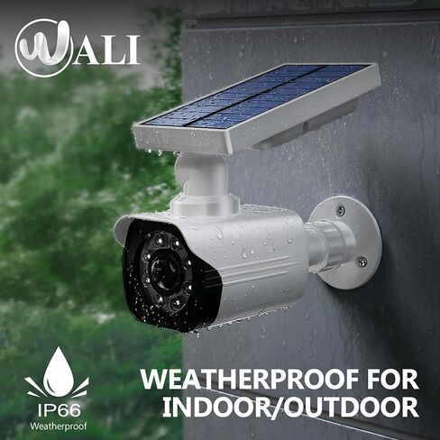 WALI Bundle – 2 Items: 2 Solar White Fake Dummy Cameras，4 Solar Black Fake Dummy Cameras（TCW2-SOL+SOL-TCB4） in Saudi Arabia
