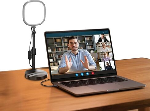NEEWER Basics 5" Desk Light for Video Calls, CRI95 Full Screen LED Ring Light with Stand, 10W Bi Color Edge Lit Zoom Conference Lighting for Computer Laptop Webcam Phone Streaming Recording, NL10 in Saudi Arabia