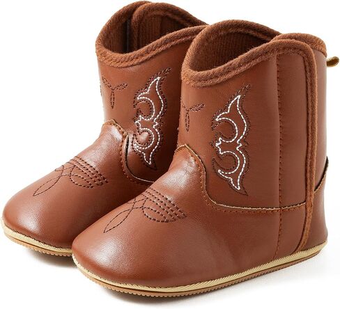 حذاء Jastore Western Boote Cowboy Bootie بنعل ناعم مانع للانزلاق للأطفال الرضع والأطفال الصغار والبنات والأولاد حديثي الولادة in Kuwait