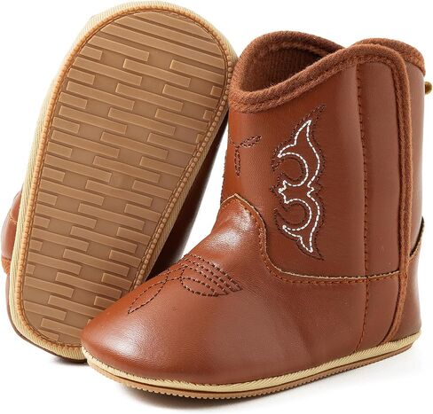 حذاء Jastore Western Boote Cowboy Bootie بنعل ناعم مانع للانزلاق للأطفال الرضع والأطفال الصغار والبنات والأولاد حديثي الولادة in Kuwait