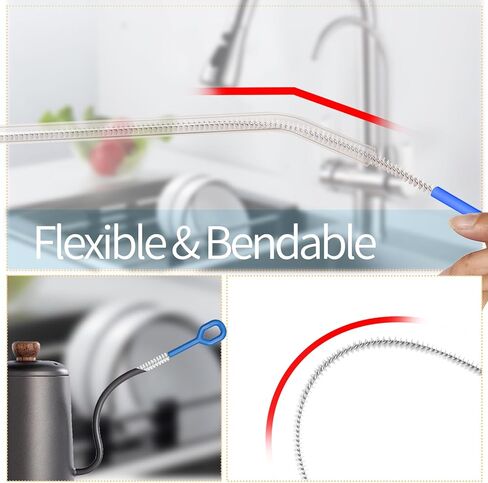 مجموعة فرش تنظيف زجاجات المياه مكونة من 4 قطع - فرشاة تنظيف الزجاجات من السيليكون مقاس 12.6 بوصة، فرشاة تنظيف الأكواب 4 في 1 متعددة الأغراض in Kuwait