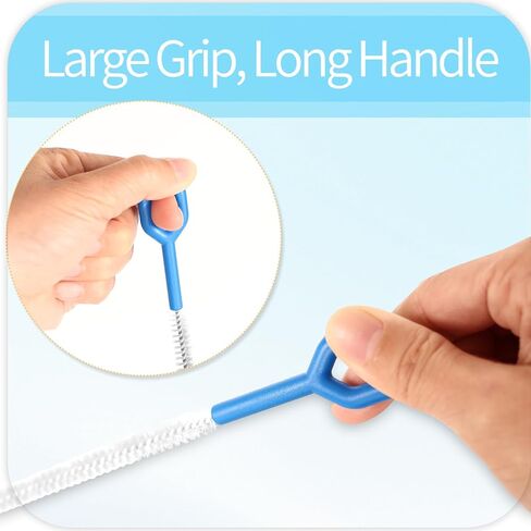 مجموعة فرش تنظيف زجاجات المياه مكونة من 4 قطع - فرشاة تنظيف الزجاجات من السيليكون مقاس 12.6 بوصة، فرشاة تنظيف الأكواب 4 في 1 متعددة الأغراض in Kuwait