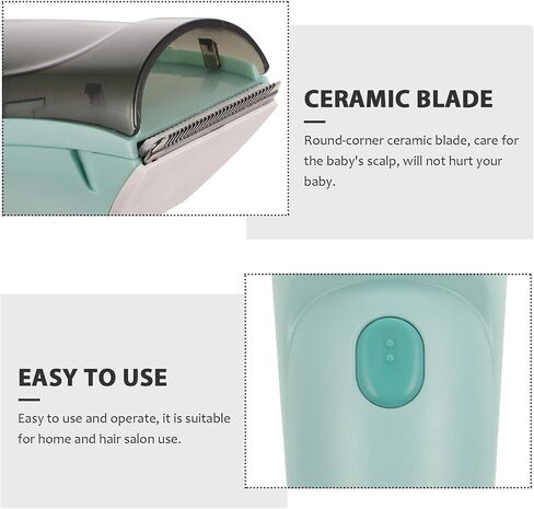 Vaguelly Hair Trimmer Portable Lightweight Hair Cutting Device with Rounded Ceramic Edge Protective for Newborn Boys and Grooming Tool in Saudi Arabia