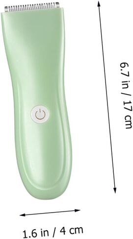 Rechargeable Hair Trimmer with Blades Quiet Hair Clipper for Newborns Practical USB Charging in Light Green in Saudi Arabia
