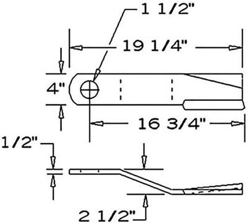 #US Replace Parts 80A7829 Rotary for Chopper Blade Clockwise Lift for Bush-Hog 13108 12512 (AikePart1025-6926) in Saudi Arabia