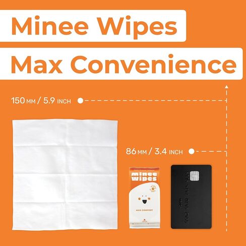 Impossibly Compact Travel Wipes - 99.5% Water - Safe for Sensitive Skin & Hypoallergenic, Resealable, Thick & Durable - For Adults, Kids & Baby Care - Unscented, 10 Pack Total 60 Wipes in Saudi Arabia