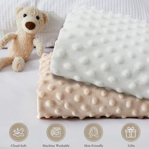 عبوة من قطعتين من غطاء وسادة تغيير الحفاضات من هوميست، ملاءات طاولة تغيير باللون الأبيض + الأسود، نسيج منقط من الصوف فائق النعومة، غطاء وسادة حفاضات مريح قابل للتنفس للفتيات والفتيان، يمكن غسله في الغسالة in Kuwait