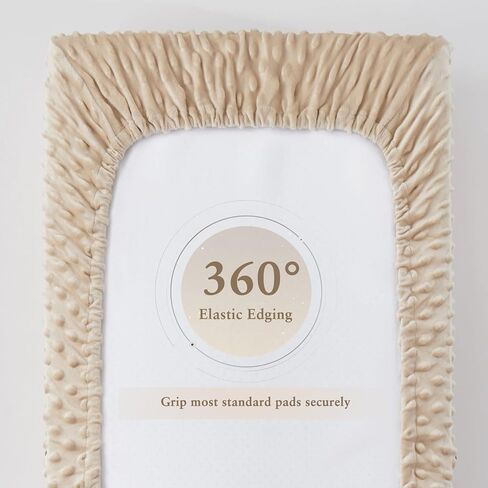 عبوة من قطعتين من غطاء وسادة تغيير الحفاضات من هوميست، ملاءات طاولة تغيير باللون الأبيض + الأسود، نسيج منقط من الصوف فائق النعومة، غطاء وسادة حفاضات مريح قابل للتنفس للفتيات والفتيان، يمكن غسله في الغسالة in Kuwait