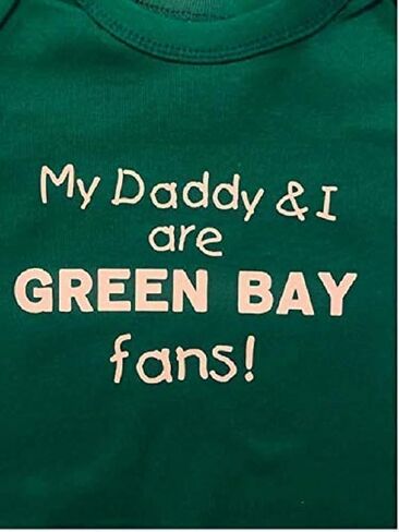 Green Bay baby onesie ® football bodysuit infant one piece shower gift clothes clothing in Saudi Arabia