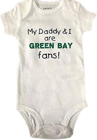 Green Bay baby onesie ® football bodysuit infant one piece shower gift clothes clothing in Saudi Arabia