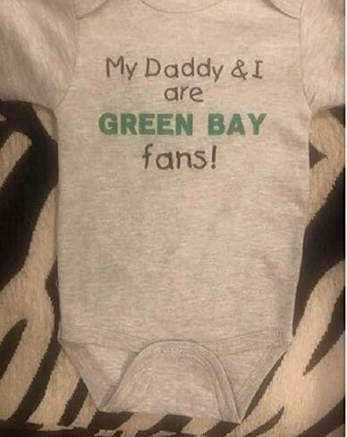 Green Bay baby onesie ® football bodysuit infant one piece shower gift clothes clothing in Saudi Arabia