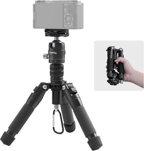 SmallRig VT-20Pro 21.2"/ 53.8cm Mini Tripod for Camera and Phone, Aluminum Alloy Small Desktop Tripod with 360° Ball Head, Table tripods Load Up to 11lb / 5kg in Saudi Arabia
