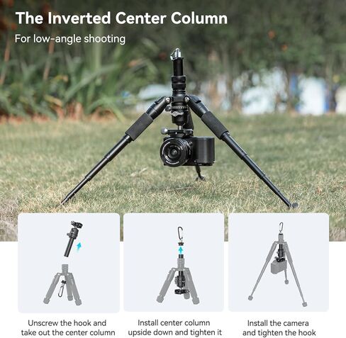 SmallRig VT-20Pro 21.2"/ 53.8cm Mini Tripod for Camera and Phone, Aluminum Alloy Small Desktop Tripod with 360° Ball Head, Table tripods Load Up to 11lb / 5kg in Saudi Arabia