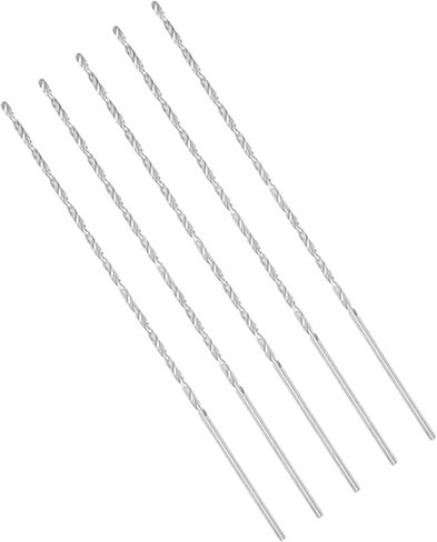 Extra Long Straight Shank Twist Drill Bits, 2mm Extension High Speed Steel Twist Drill 160mm Length for Wood, Plastic, Aluminum, Iron, Copper(5Pcs) in Saudi Arabia