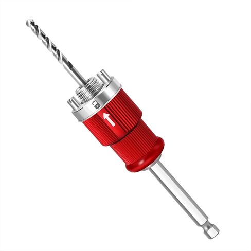Hole Saw Arbor Pilot Drill bit 5/8" Hex Shank Quick Release Rod Coring Hole Drill Rod Hole Saw for Wood, PVC, Plastic, Metal Gypsum Boards.16Mm in Saudi Arabia