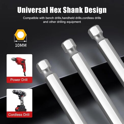 Hole Saw Arbor Pilot Drill bit 5/8" Hex Shank Quick Release Rod Coring Hole Drill Rod Hole Saw for Wood, PVC, Plastic, Metal Gypsum Boards.16Mm in Saudi Arabia