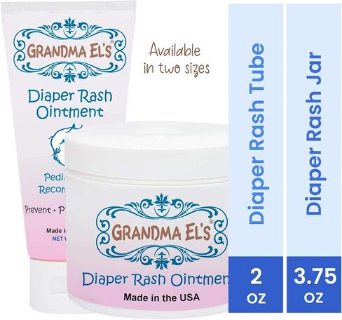 Grandma El’s Diaper Rash Ointment – Gentle Protection & Relief for Baby’s Delicate Skin – Pediatrician-Approved Moisturizing Barrier – Safe for Cloth & Disposable Diapers – 3.75 oz Jar in Saudi Arabia