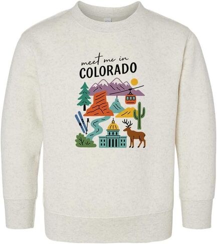 Meet Me In Colorado Kids Sweatshirt Toddler in Saudi Arabia