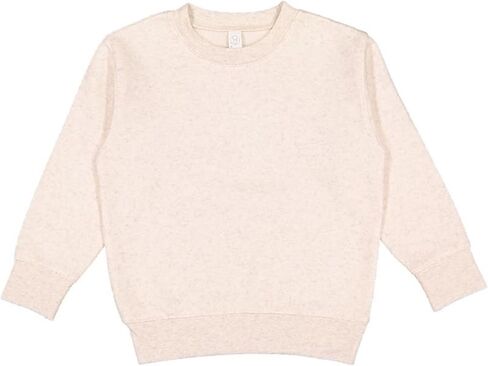 RABBIT SKINS Toddler Fleece Long Sleeve Pullover Sweatshirt, Natural Heather, 4 in Saudi Arabia