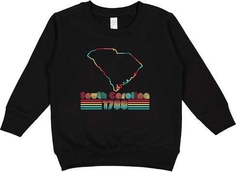 inktastic South Carolina 1788 with Retro Font Toddler Sweatshirt in Saudi Arabia