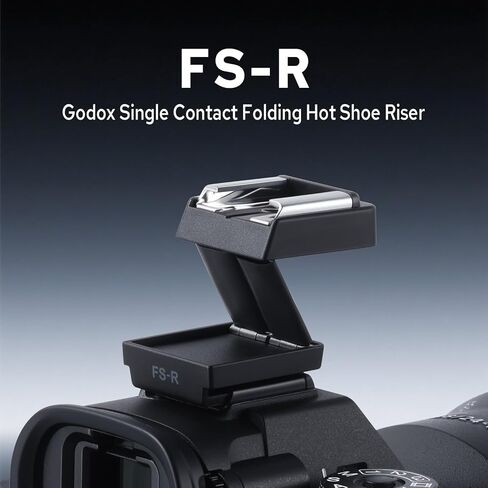Godox FS-R Single Contact Hot Shoe Riser Hot ShoeTilt, Unique Folding Design, for GODOX IM30 IM20 IM22 Mini Single-Point Hot Shoe Flash, Raises Flash 30mm Height to Reduce Lens Shadow in Saudi Arabia