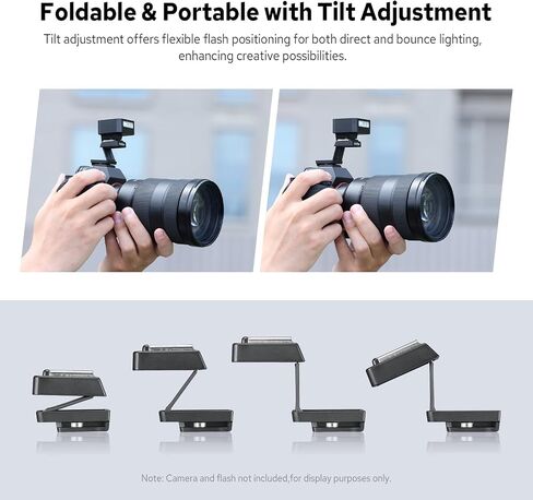Godox FS-R Single Contact Hot Shoe Riser Hot ShoeTilt, Unique Folding Design, for GODOX IM30 IM20 IM22 Mini Single-Point Hot Shoe Flash, Raises Flash 30mm Height to Reduce Lens Shadow in Saudi Arabia