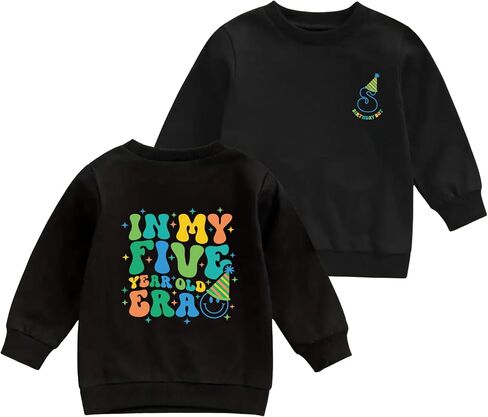 Birthday Boy Sweatshirt 2-7 years old Kids Boy Smiling face Birthday Pullover Tees Toddler Party Outfits in Kuwait
