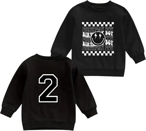 سويت شيرت عيد ميلاد للأولاد من سن 2 إلى 7 سنوات للأطفال الأولاد وجه مبتسم بلوفر عيد ميلاد تي شيرت ملابس حفلات الأطفال الصغار in Kuwait