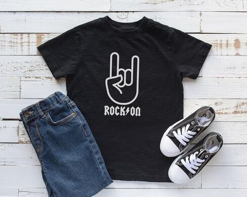 Rock On Horns - Rock 'N' Roll Infant/Toddler/Youth T-Shirt in Saudi Arabia
