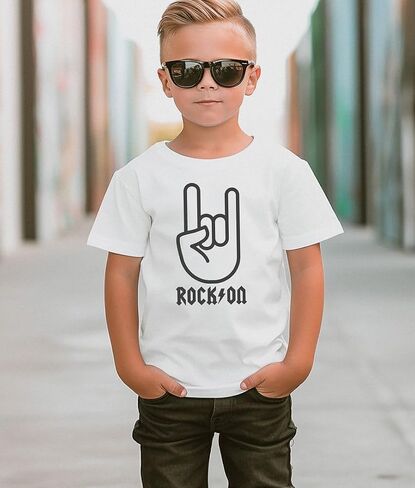 Rock On Horns - Rock 'N' Roll Infant/Toddler/Youth T-Shirt in Saudi Arabia