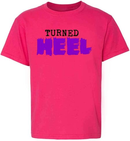Pop Threads Turned Heel Pro Wrestling Funny Character Baby Toddler Kids Girl Boy T-Shirt in Saudi Arabia