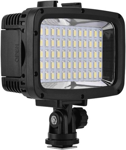 مصباح فيديو LED بطول 40 متر/130 قدم من Keenso للكاميرا، 60 مصباح LED للغوص، وضع توفير الطاقة، درجة حرارة اللون 5500 كلفن ليلاً in Kuwait