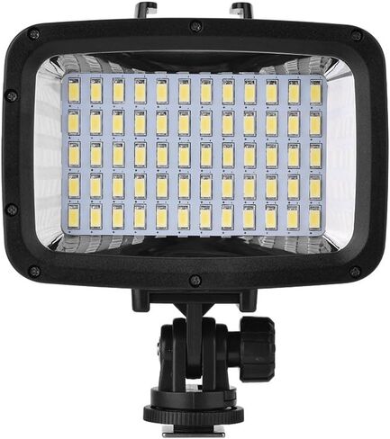 مصباح فيديو LED بطول 40 متر/130 قدم من Keenso للكاميرا، 60 مصباح LED للغوص، وضع توفير الطاقة، درجة حرارة اللون 5500 كلفن ليلاً in Kuwait