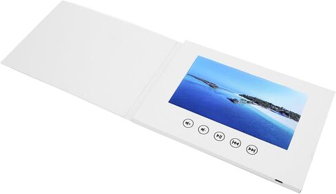بطاقة تهنئة فيديو مع شاشة LCD ومكبر صوت مدمج - تشغيل فيديو عالي الدقة 720 بكسل، بطارية 500 مللي أمبير في الساعة، قابلة للتخصيص لحفلات الزفاف وأعياد الميلاد واحتفالات الذكرى السنوية والمناسبات الخاصة (10 بوصة) in Kuwait