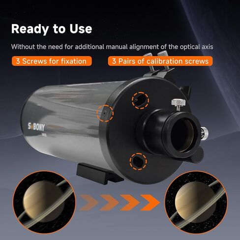 MK90 Telescope for Adults Astronomy 90mm Aperture Compact Catadioptric Telescope Bundle with SV188P Dielectric Mirror Diagonal and 20mm Wide Angle Telescope Eyepiece, for Moon Planetary Observation in Saudi Arabia