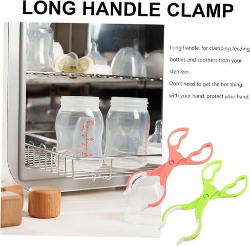 GALPADA 2PC Detachable Anti-Slip Set High Temperature Resistant Nursing Tongs for Easy to Clean in Saudi Arabia