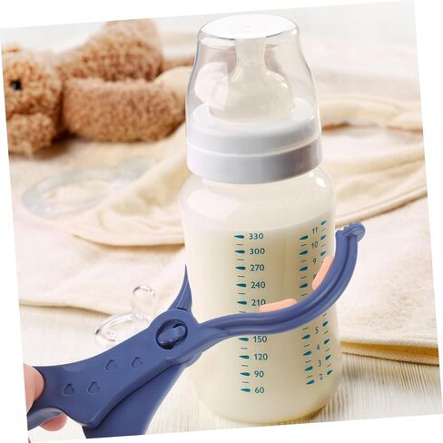 2pcs Multi-Function Baby Bottle Clamp Anti-Slip Grip High-Temperature Resistant Nursing Bottle Clip for Infants Detachable Feeder Clamp in Saudi Arabia