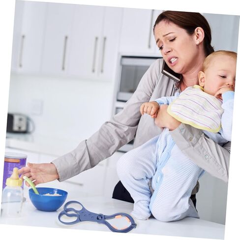 2pcs Multi-Function Baby Bottle Clamp Anti-Slip Grip High-Temperature Resistant Nursing Bottle Clip for Infants Detachable Feeder Clamp in Saudi Arabia