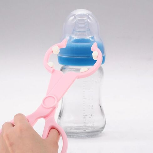 Yardwe Baby Bottle Tongs Anti-slip High-Temperature Resistant Feeding Clamp for Infants Sterilized Scissor Shape Tong for Safe Bottle Handling Green in Saudi Arabia