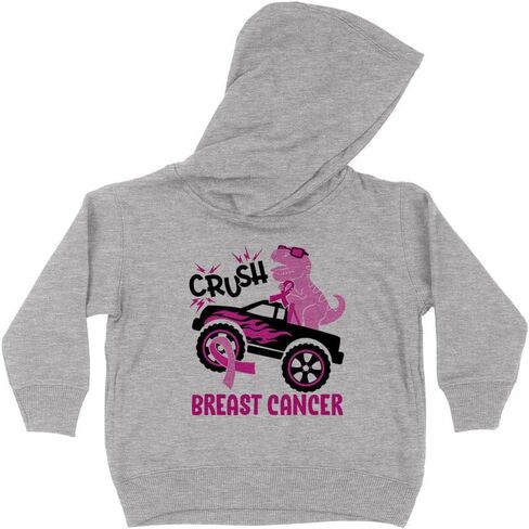 Crush Breast Cancer Kids Hoodie Sweatshirt Toddler in Saudi Arabia
