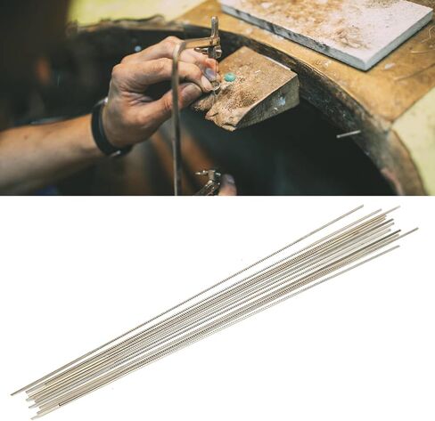 12PCS Jewelers Saw Blades, 130mm Tungsten Steel Saw Cutting Blades, Scroll Saws Cutting Sawing Carve Tool for Metal Jewelry Waxing and Engraving in Saudi Arabia