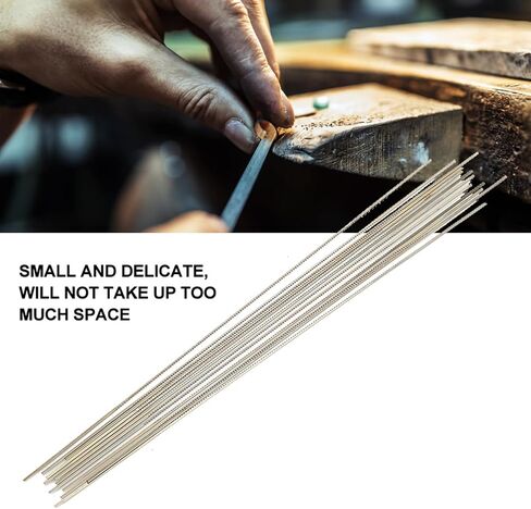 12PCS Jewelers Saw Blades, 130mm Tungsten Steel Saw Cutting Blades, Scroll Saws Cutting Sawing Carve Tool for Metal Jewelry Waxing and Engraving in Saudi Arabia