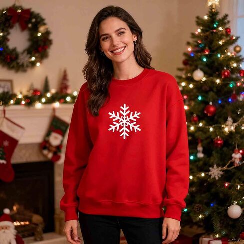 Christmas Couples Matching Sweatshirt Unisex Xmas Holiday Shirts Funny Long Sleeve Pullover Tops For His And Hers in Saudi Arabia