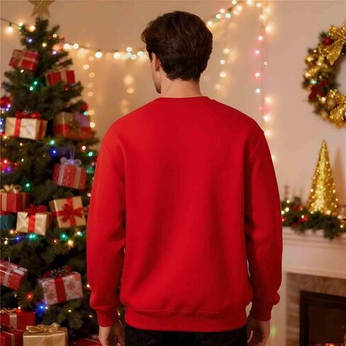 Christmas Couples Matching Sweatshirt Unisex Xmas Holiday Shirts Funny Long Sleeve Pullover Tops For His And Hers in Saudi Arabia