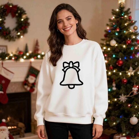 Christmas Couples Matching Sweatshirt Unisex Xmas Holiday Shirts Funny Long Sleeve Pullover Tops For His And Hers in Saudi Arabia