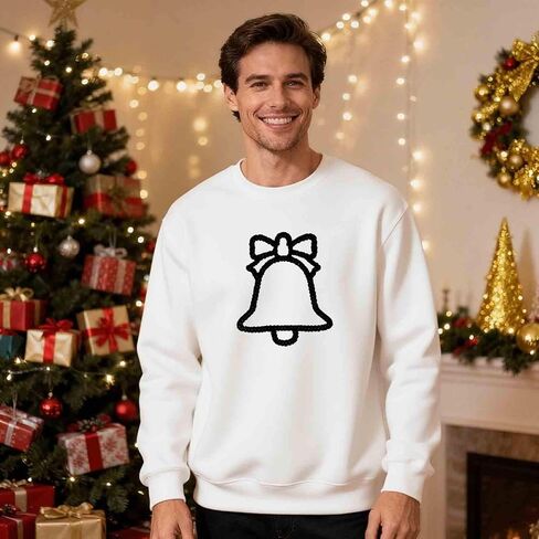 Christmas Couples Matching Sweatshirt Unisex Xmas Holiday Shirts Funny Long Sleeve Pullover Tops For His And Hers in Saudi Arabia