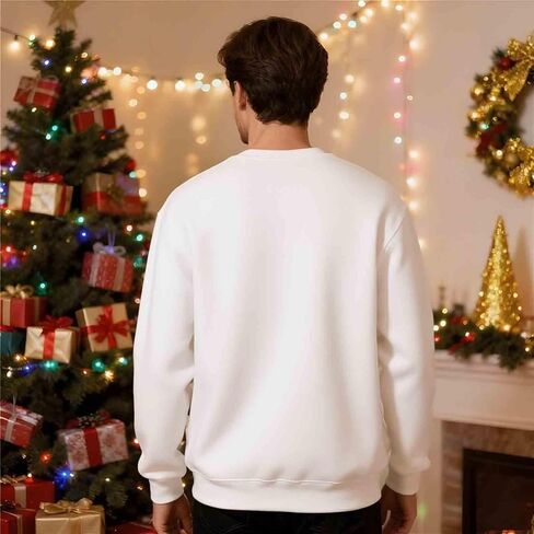 Christmas Couples Matching Sweatshirt Unisex Xmas Holiday Shirts Funny Long Sleeve Pullover Tops For His And Hers in Saudi Arabia