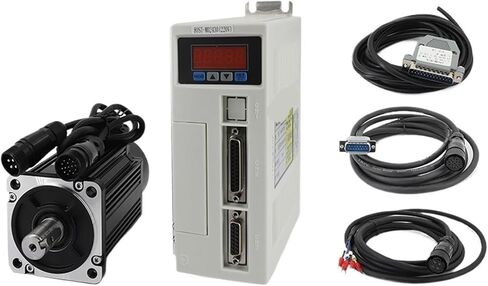 1 قطعة محرك سيرفو يعمل بالتيار المتردد 80ST-M02430 220 فولت 2.39N.M. محرك تيار متردد أحادي الطور بقدرة 3000 دورة في الدقيقة بقدرة 0.75 كيلو وات مع سلك درع Modbus RS485 (أبيض مع فرامل) in Saudi Arabia